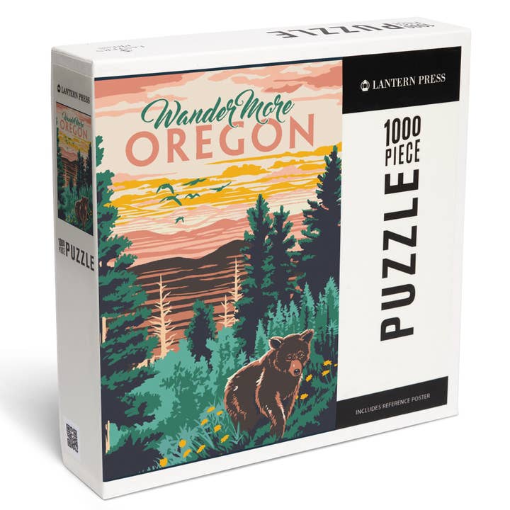 1000 PIECE PUZZLE Oregon, Wander More, Explorer Series for wholesale by Lantern Press