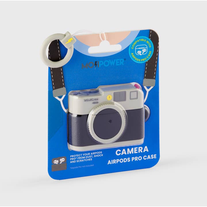 L10 Brands - Wholesale Airpod/Earbud Case - Men's - Summer essential: Moji Fun 3D Airpod Pro Case - "Camera"