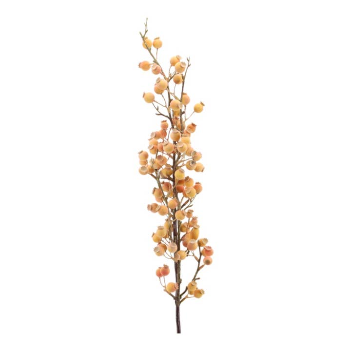 Berry branch 78 cm yellow for wholesale by Floratexx