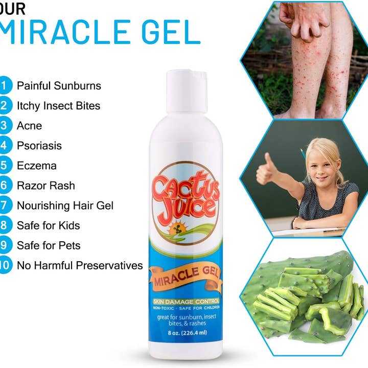 Cactus Juice - Wholesale Healing Salve/Balm/Cream - Cactus Juice Miracle Gel - Relief for Burns, Bites, Stings!