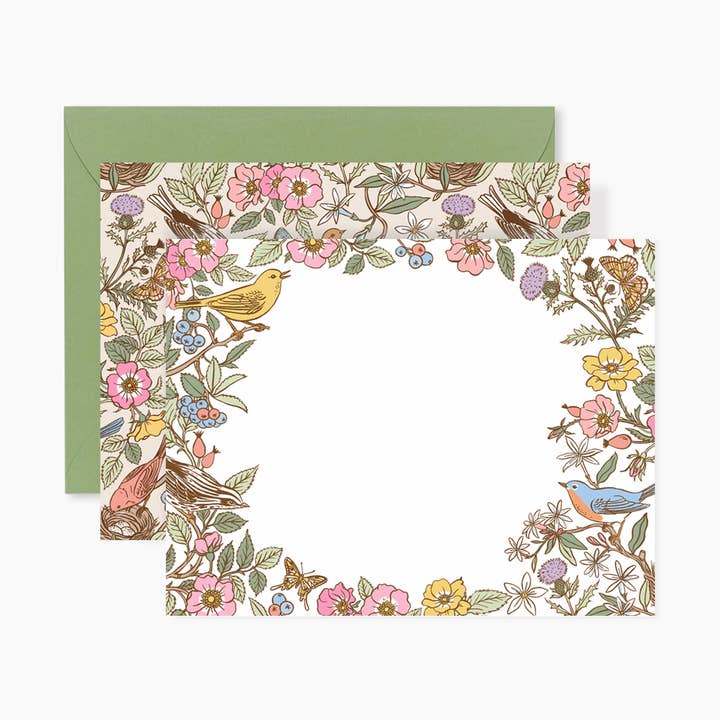 SONGBIRDS Notizkarten | 4er-Set für den Großhandel von Botanica Paper Co.