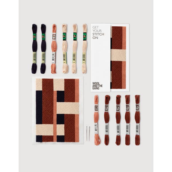 DMC - Wholesale Embroidery/Cross Stitch Supplies - Wool and the Gang Intersecting Needlepoint Kit1