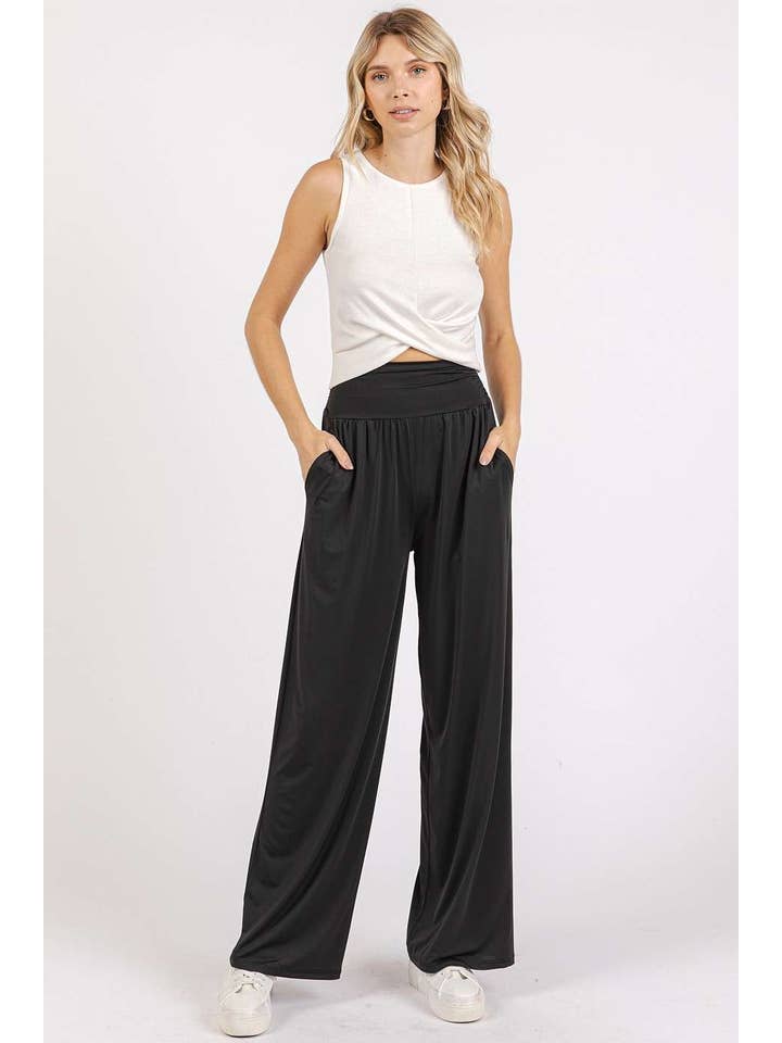 mittoshop - Wholesale Athletic pants – Women′s - YOGA AIR STRETCH BANDED WAIST STRAIGHT LEG PANTS16