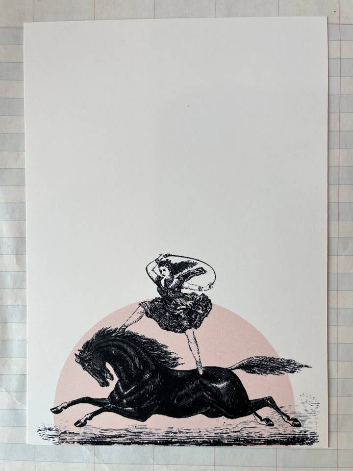 Circus Girl on Horse Stationery Set for wholesale by Parcel