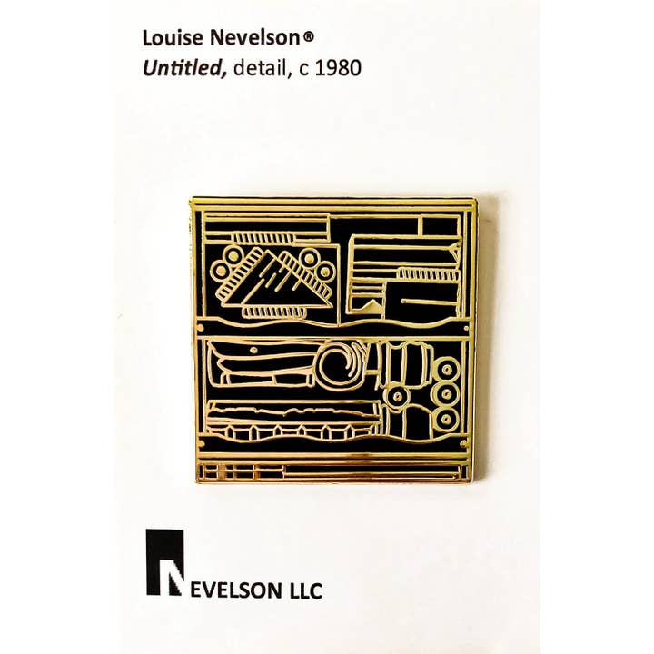 Nevelson LLC - Wholesale Lapel Pin/Button - Louise Nevelson Lapel Pin3