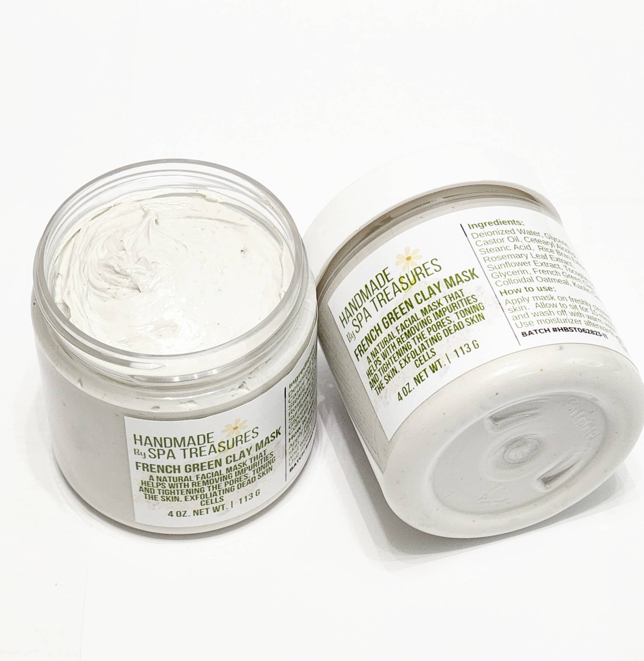 Spa Treasures - Wholesale Skincare Face Mask - French Green Clay Mask