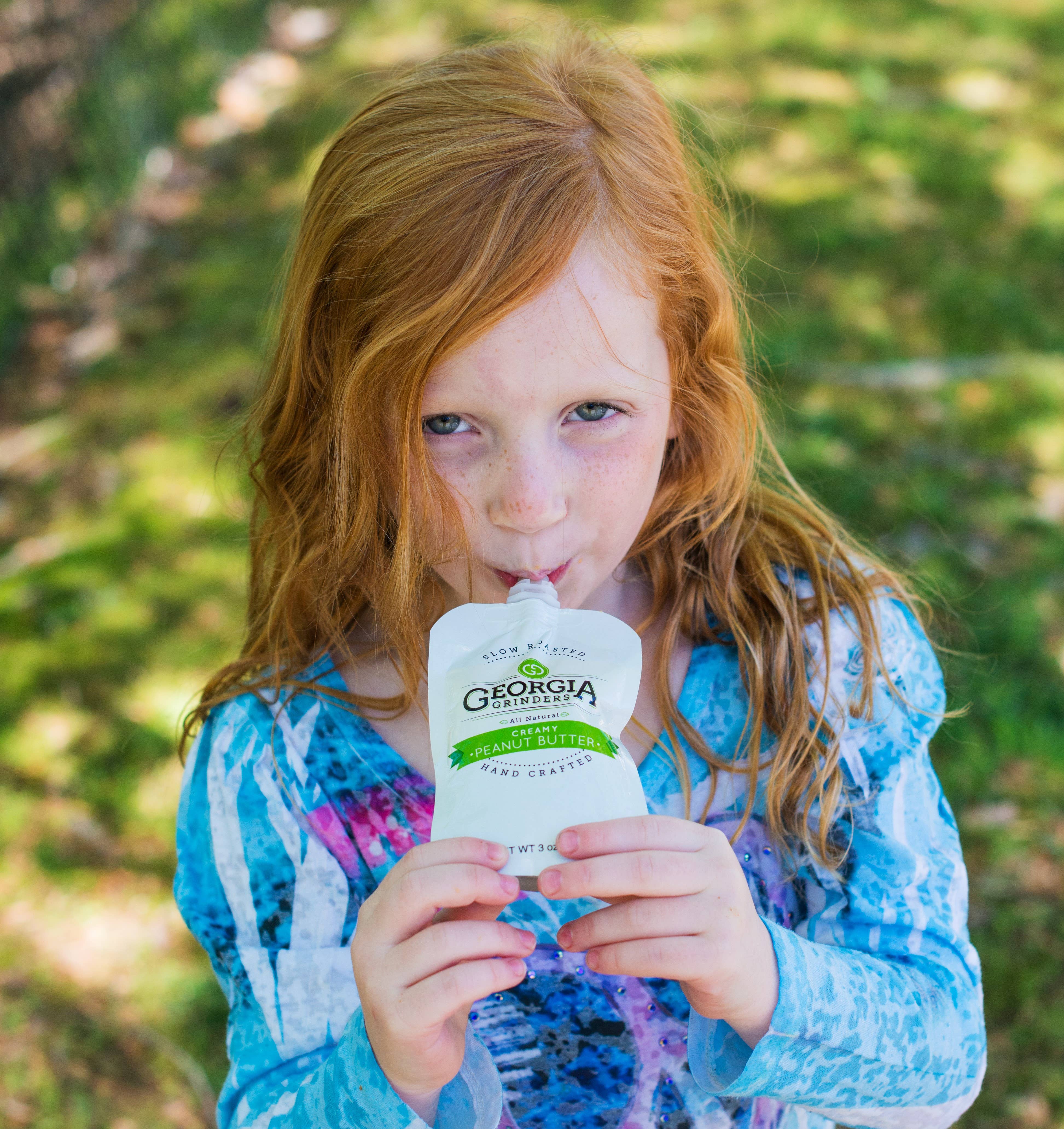 Georgia Grinders - Wholesale Nut Butter - Georgia Grinders Creamy Peanut Butter 3 oz Re-Sealable5