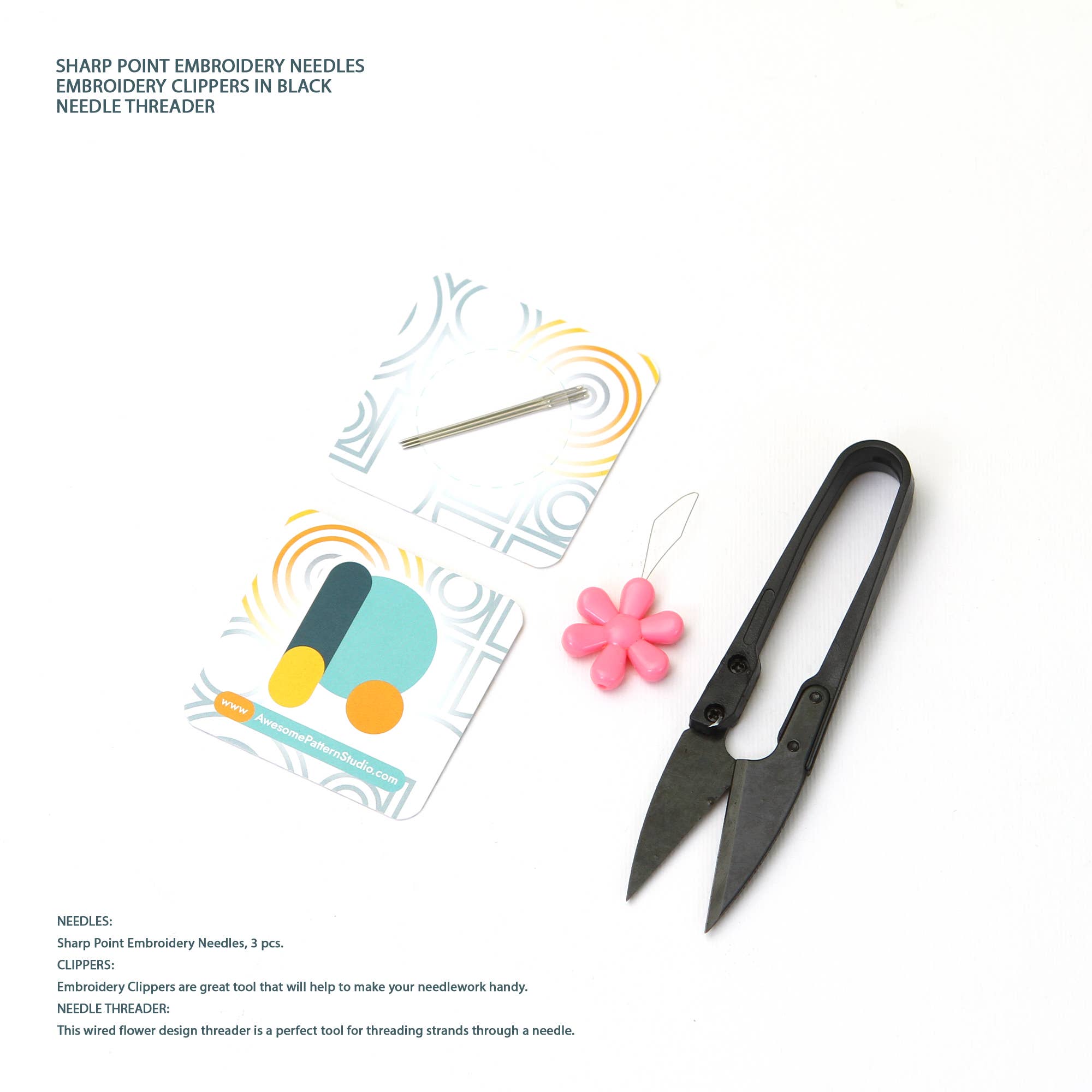 Awesome Pattern Studio - Wholesale Embroidery/Cross Stitch Supplies - Cute House Plants Embroidery Kit6