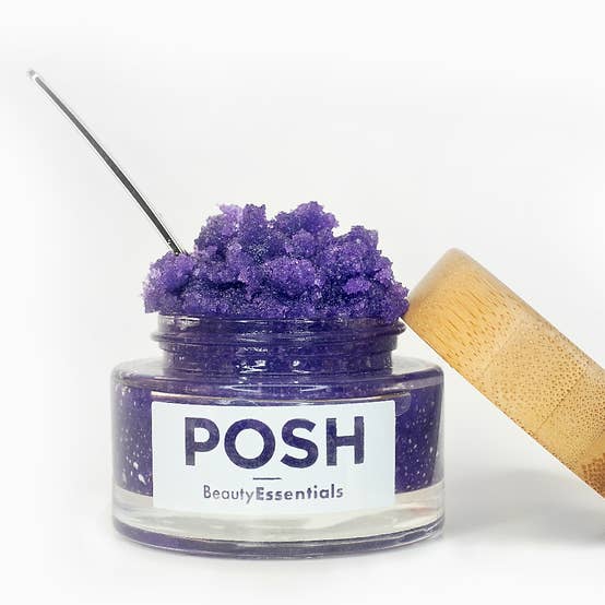 Lavender Lust Lip Scrub for wholesale by POSH Beauty Essentials, LLC