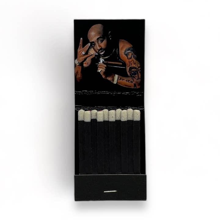 King Margot - Wholesale Matches - Tupac Handmade Matchbook Art0