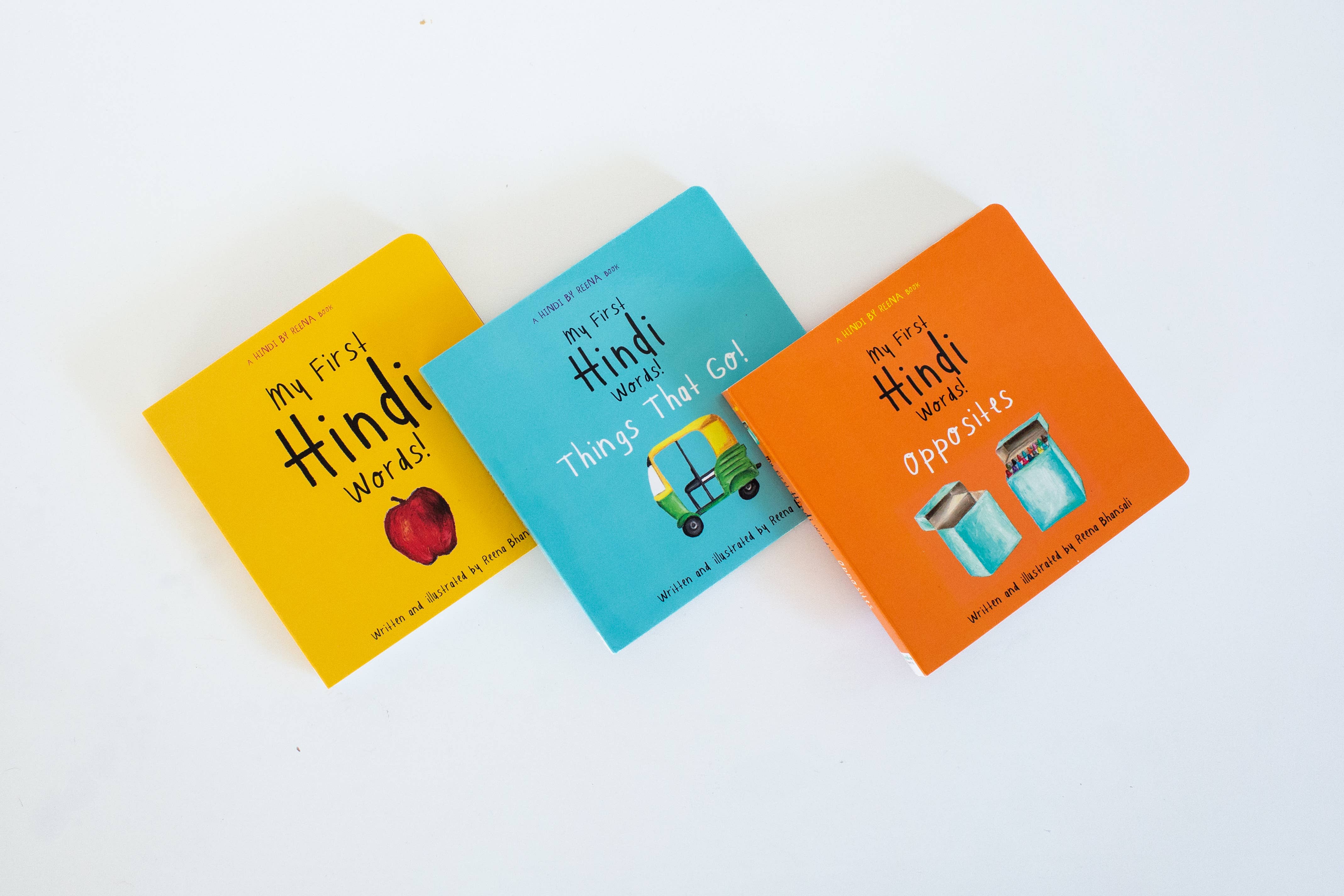 Hindi By Reena - Wholesale Baby & Toddler Book (0-2) - "My First Hindi Words!" Bilingual Board Book Gift Set1