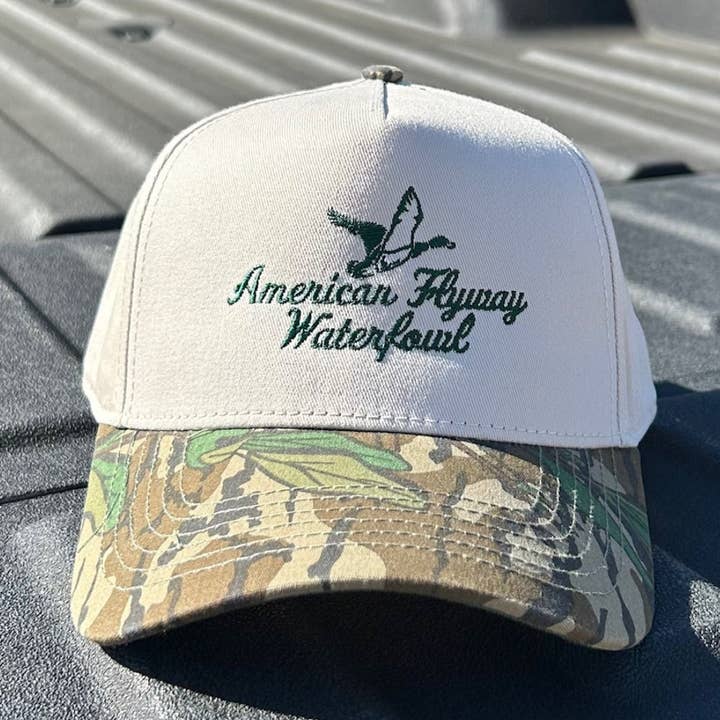 AFW Trucker Mossy Oak Greenleaf Brim for wholesale by American Flyway Waterfowl