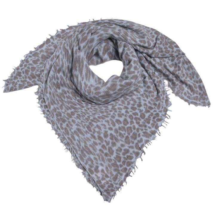 Cashmere Tuch Leo-cs in Hellblau für den Großhandel von cute stuff GmbH