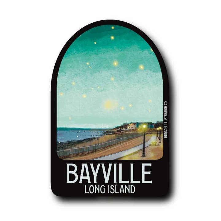 Autocollant/Magnet/Impression/Carte postale Bayville Long Island New York pour la vente par About Town Co