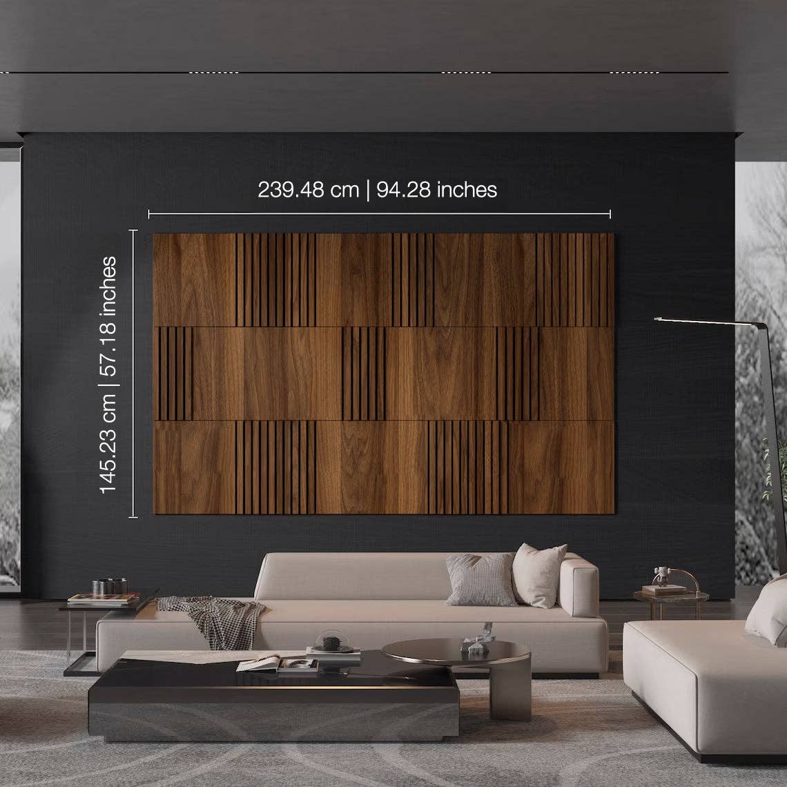 Guipp-Decor - Decoriy - Wholesale Decorative Panel - Modular Dark Wood 3D Wall Panels1