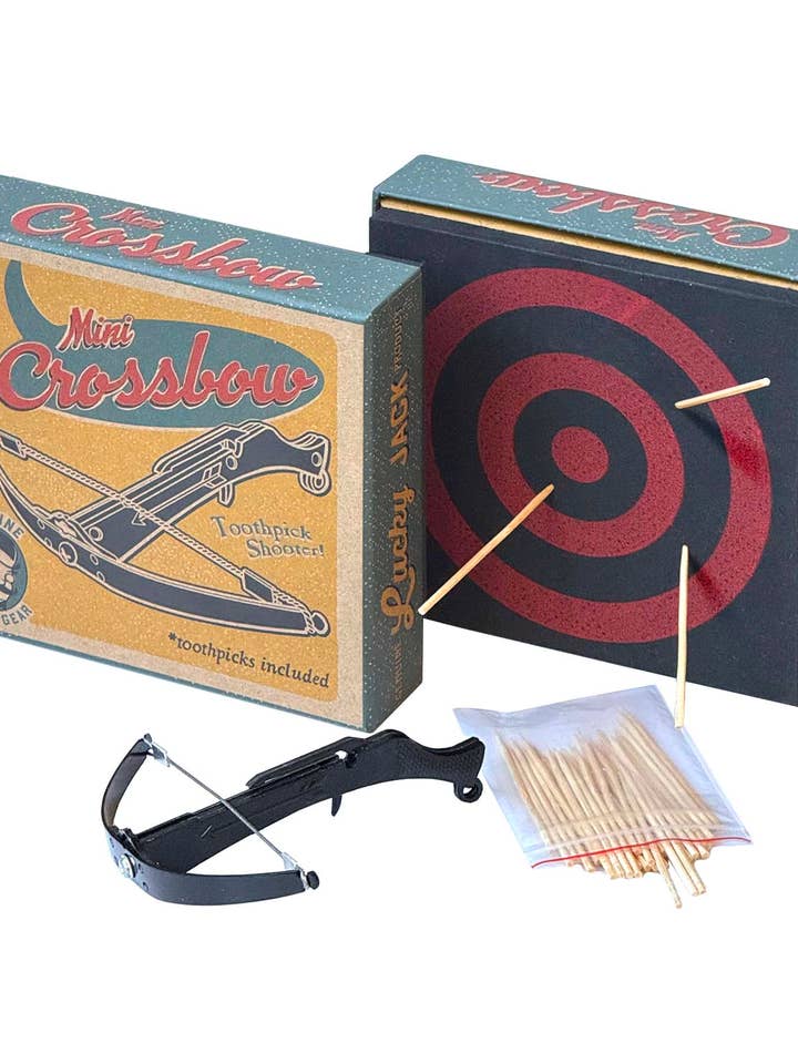 Mini Crossbow Toothpick Shooter (12 pk.) and other Purchase Wholesale cool. Free Returns & Net 60 Terms on Faire trending on Faire.