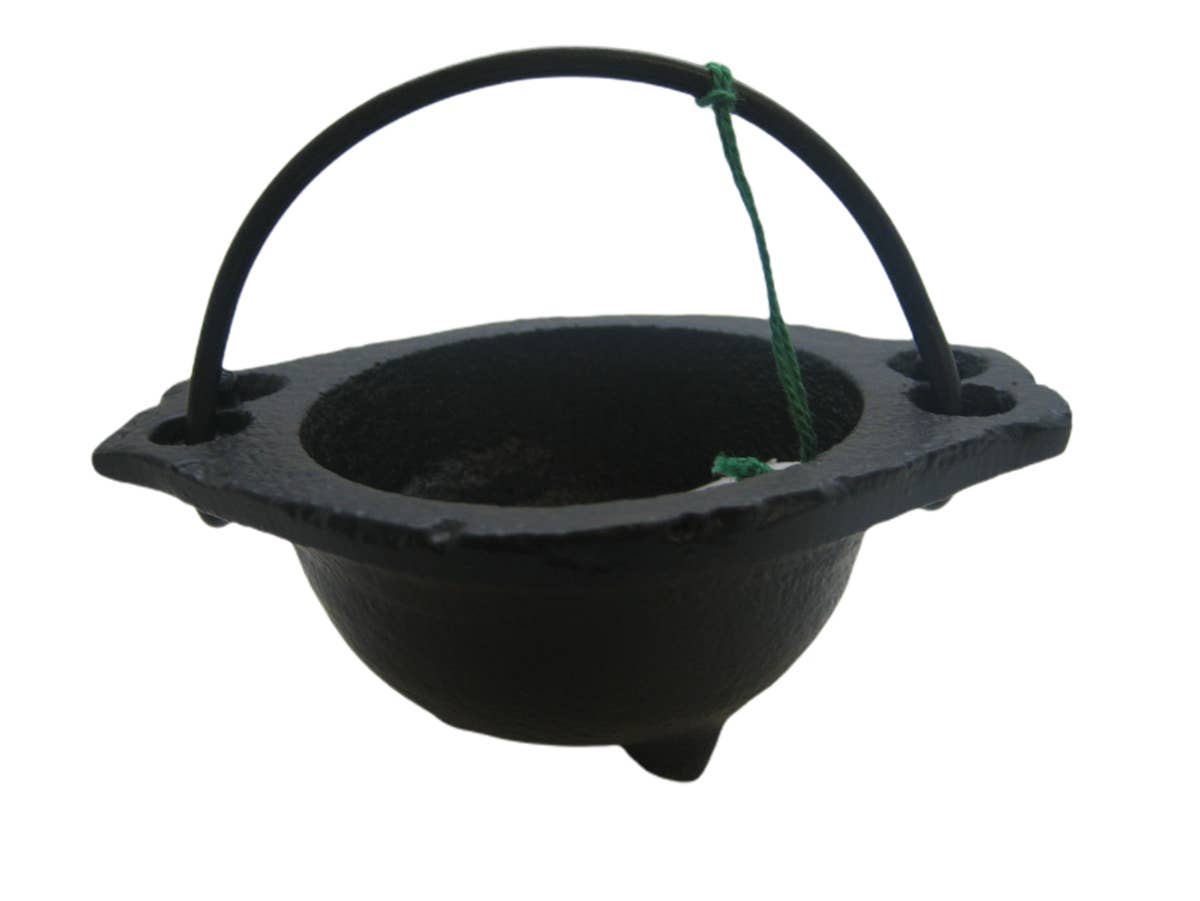 Ritual Scent - Wholesale Incense - Crystalo Cast Iron Cauldron - 2.5" Diameter, Black Iron