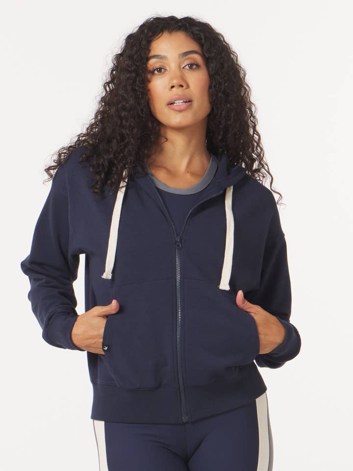 Fermeture éclair surdimensionnée vintage : bleu marine pour la vente par Glyder