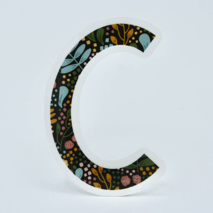 Autocollant lettre C, 2,5 x 1,7 pouces pour la vente par H&L Craft Co