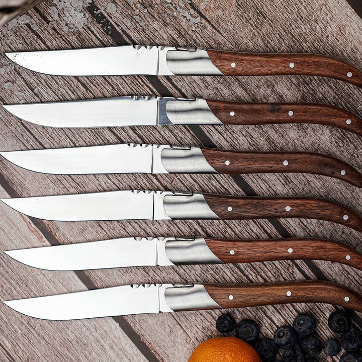 Laguiole du Monde - Wholesale Knife Set - Set of 6 Laguiole Du Monde Steakknives8