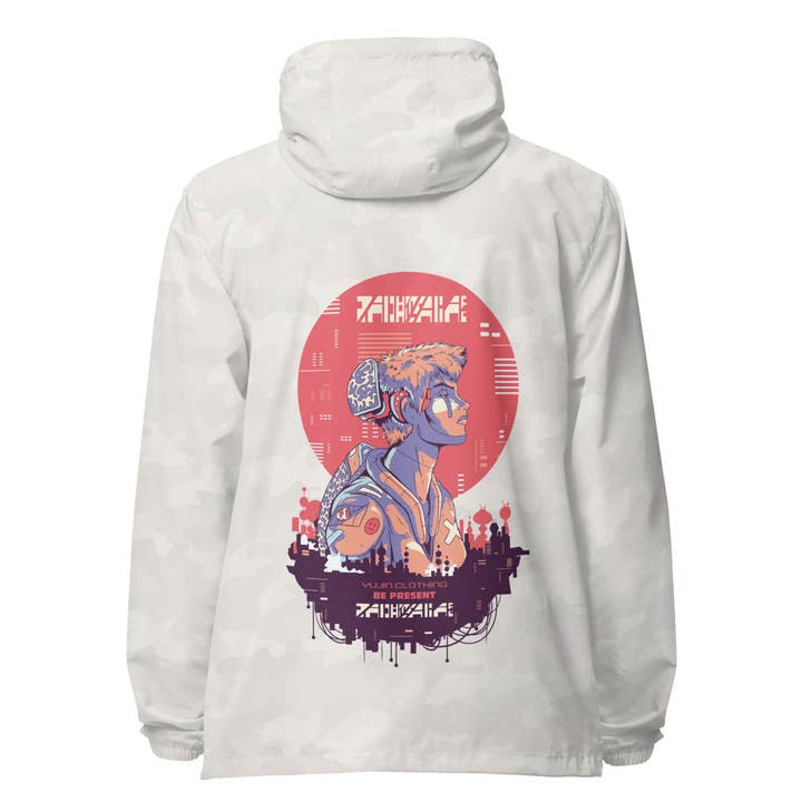 Coupe-vent Be Present pour la vente par YUJIN CLOTHING