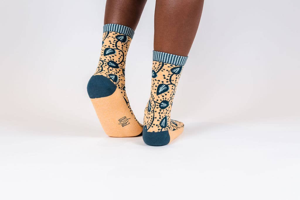 Olisha socks - Wholesale Socks - Unisex - Faly Saffron - Organic Cotton Socks4