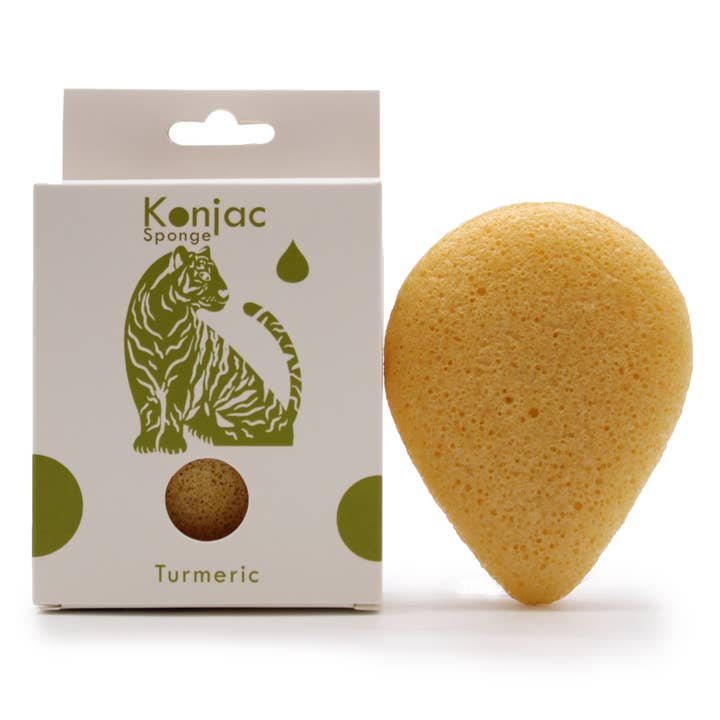 AW Artisan – wholesale Badsvamp – 6x Konjac Gota Sponge - Gurkmeja - Anti-rynkor