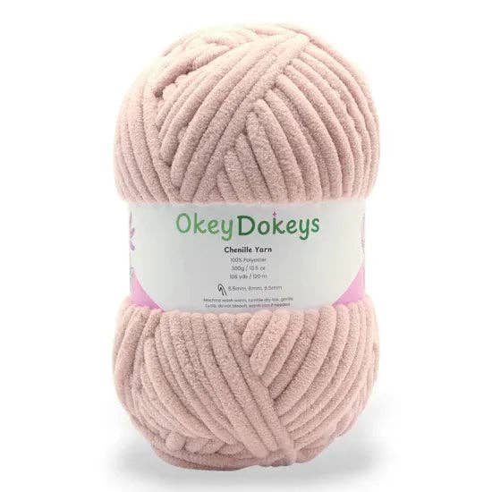 Fil Chenille Velours Jumbo - #7 - Écheveaux de 300g pour la vente par Okey Dokeys