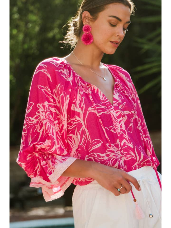 Oddi - Wholesale Blouse - Women's - Floral Printed Blouse6