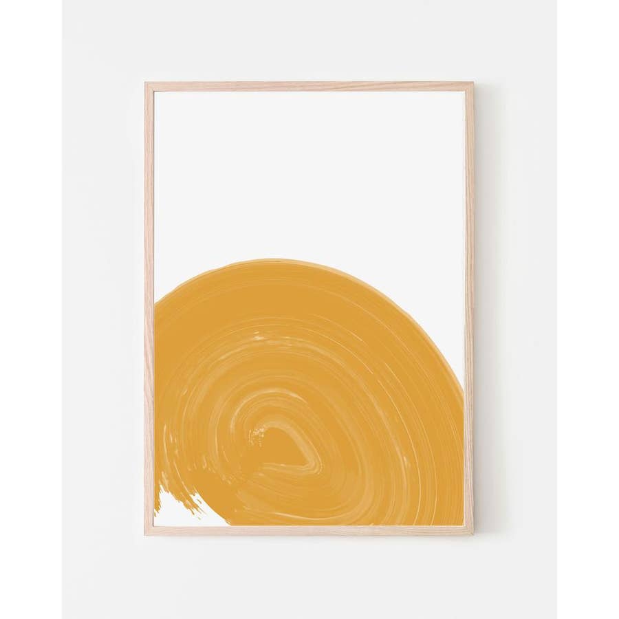 Sara Cristina Design - Wholesale Art Print - Yellow Big Wave