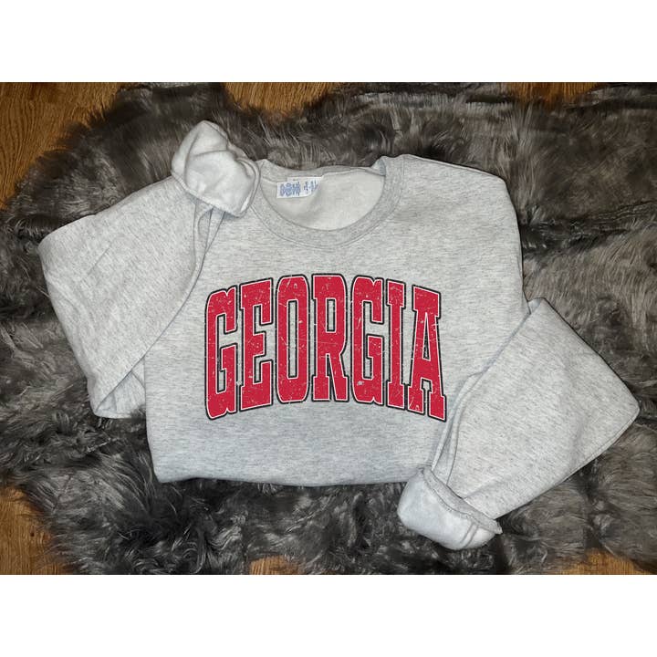 Simply You Customs - Wholesale Graphic Sweatshirt - Women's - Basic Georgia Sweatshirt