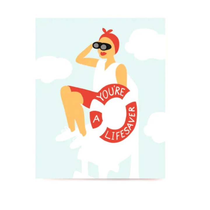 You're A Lifesaver - Thank You Card for wholesale by Dote Note + Gift