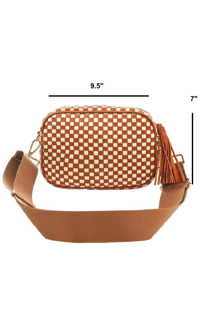 Vanilla Monkey - Vendita all'ingrosso Pochette - Donna - Borsa per fotocamera in vero vimini intrecciato5