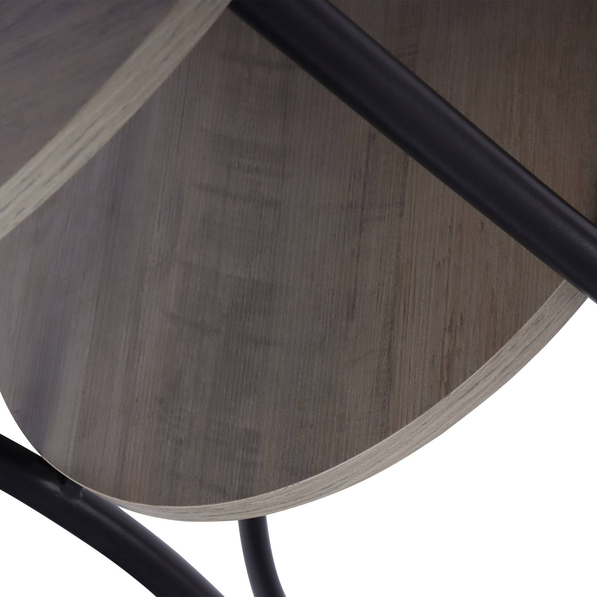 HOMYCASA DESIGN INC - Wholesale Side Table - MarketLane Side Table, Round End Table with 2 Storage Shelve11