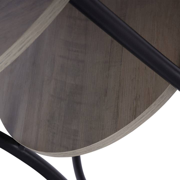 HOMYCASA DESIGN INC - Wholesale Side Table - MarketLane Side Table, Round End Table with 2 Storage Shelve11