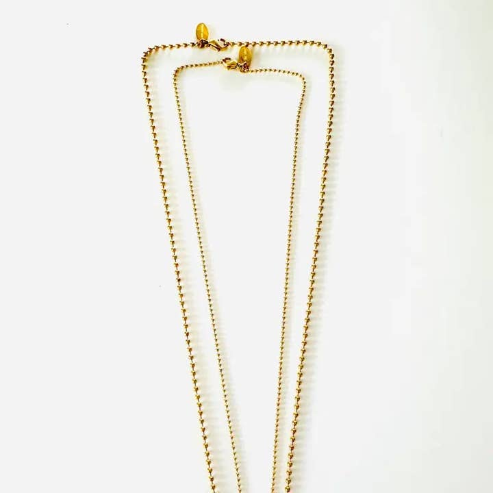 Mein Mantra – Engroshandel Led/kæde halskæde – Kuglekæde i rustfrit stål i flere farver, tykkelser og længder2