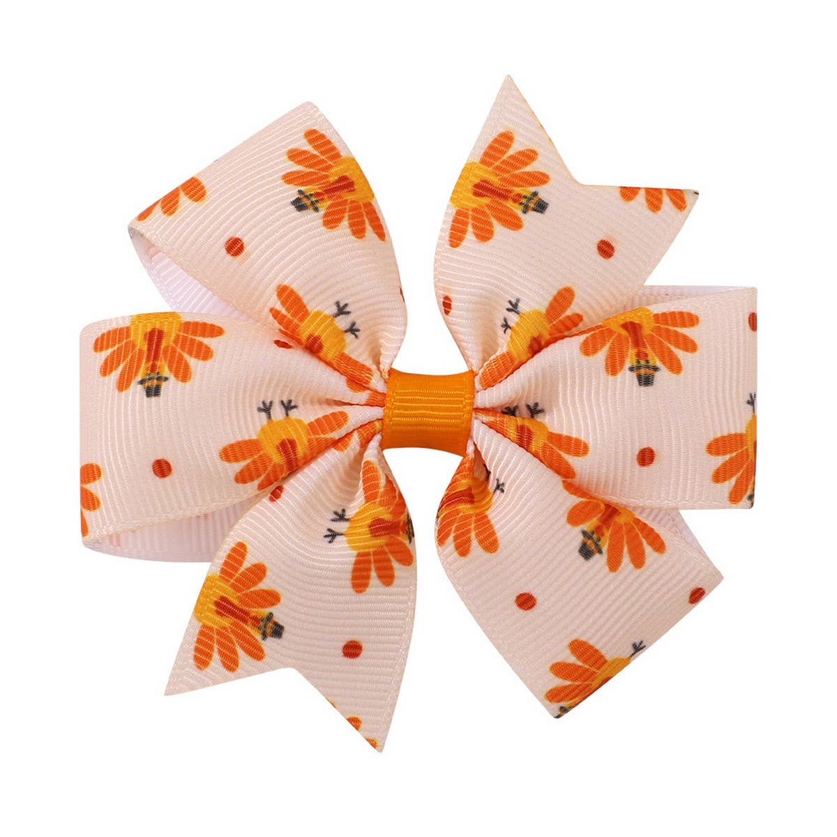 ACCITY - Wholesale Hair Clip - Kids - Thanksgiving Turkey Pumpkin Tail Hair Clip_CWAHA668118