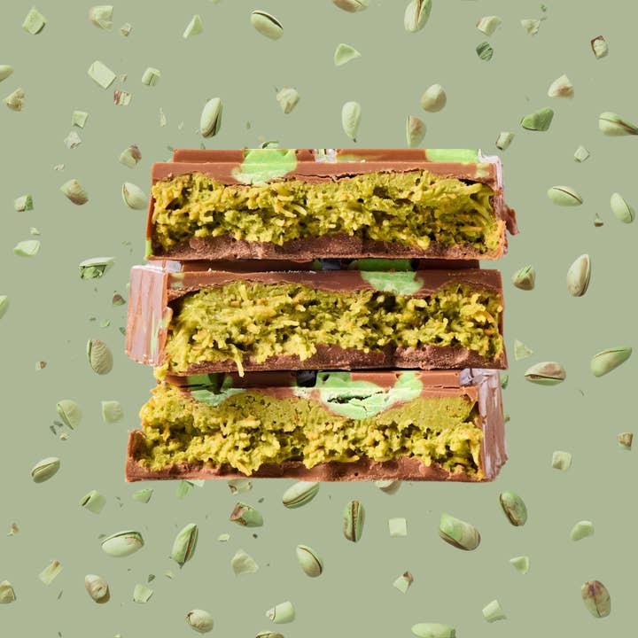 Dubai Style Chocolate Bar – Pistachio Delight 7.6 oz for wholesale by Oh! Crema