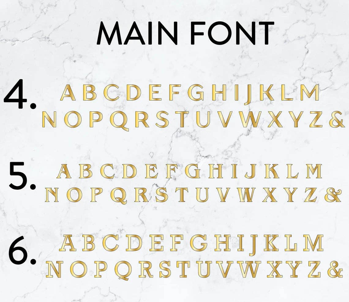 Lasartify – wholesale Väggskylt – Anpassade 3D-bokstäver för vägg - välj ditt typsnitt6