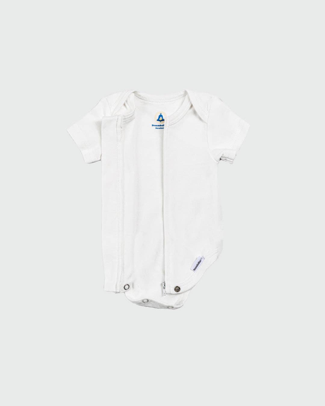 Pearl Zipper Bodysuit in Pearl, Newborn for wholesale on Faire2