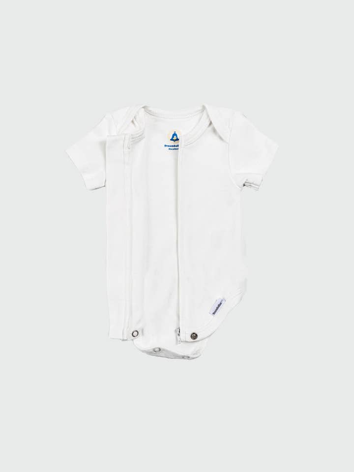 Pearl Zipper Bodysuit in Pearl, Newborn for wholesale on Faire2