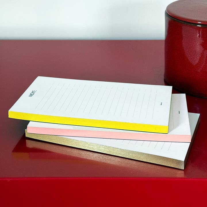 Wms&Co. - Wholesale Notepad - Next Note Pad with Yellow Edges