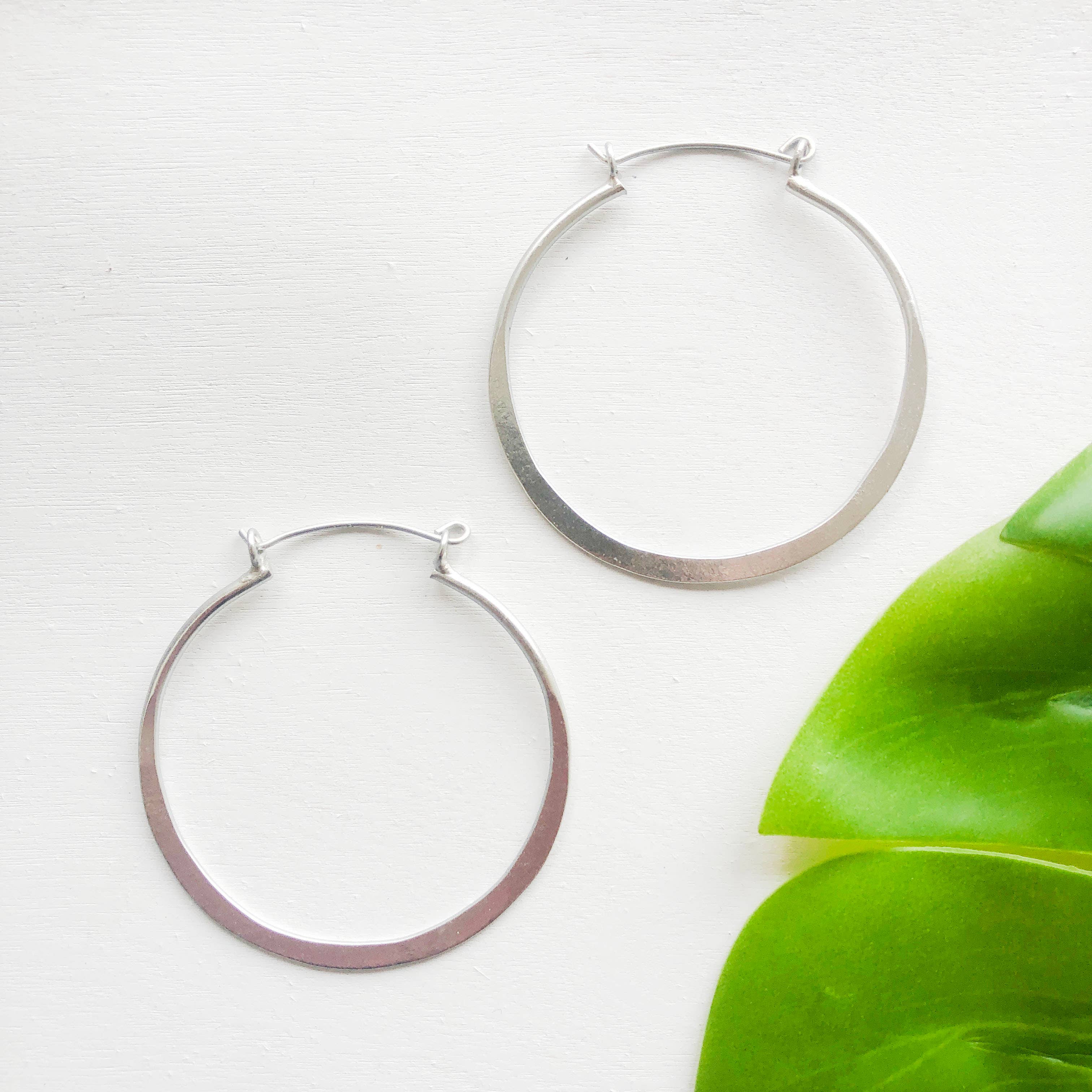 WorldFinds - Wholesale Hoop Earrings - Organic Hoops - Silver