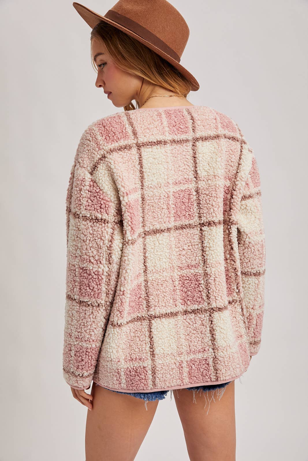 Bluivy – wholesale Jacket – Women's – SNAP BUTTON UP ROUND NECK JACKET7