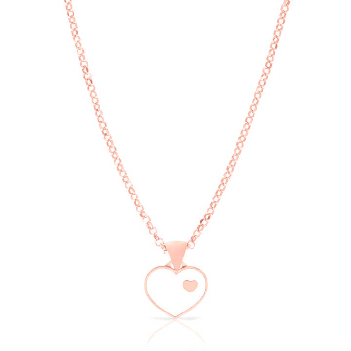 Sterling Silver 925 Chain with Heart-Shaped Pendant for wholesale by FIRENZE ARTEGIANI