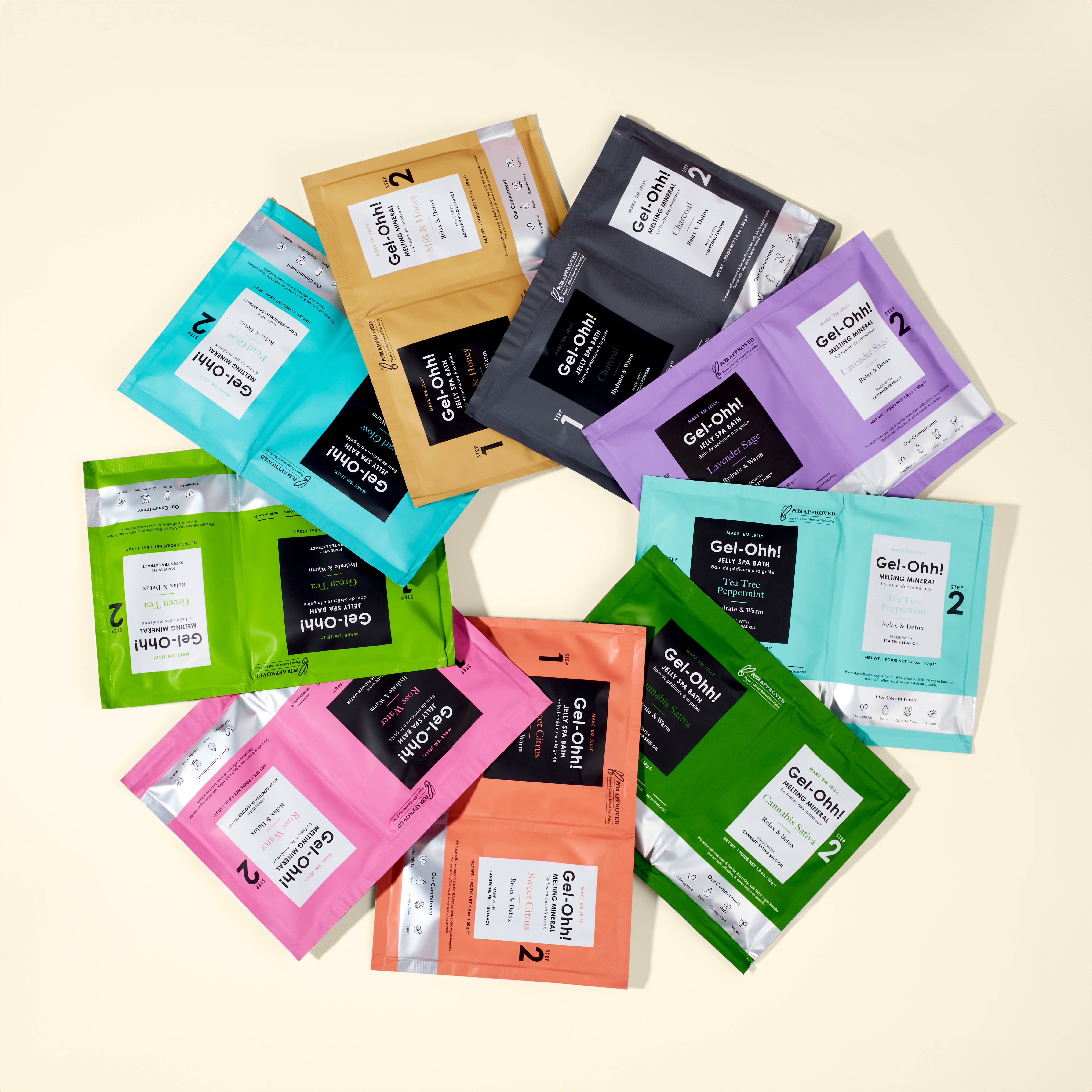 AvryBeauty - Wholesale Nailcare Set - Gel-Ohh! Jelly Spa Pedi Bath - Milk & Honey4