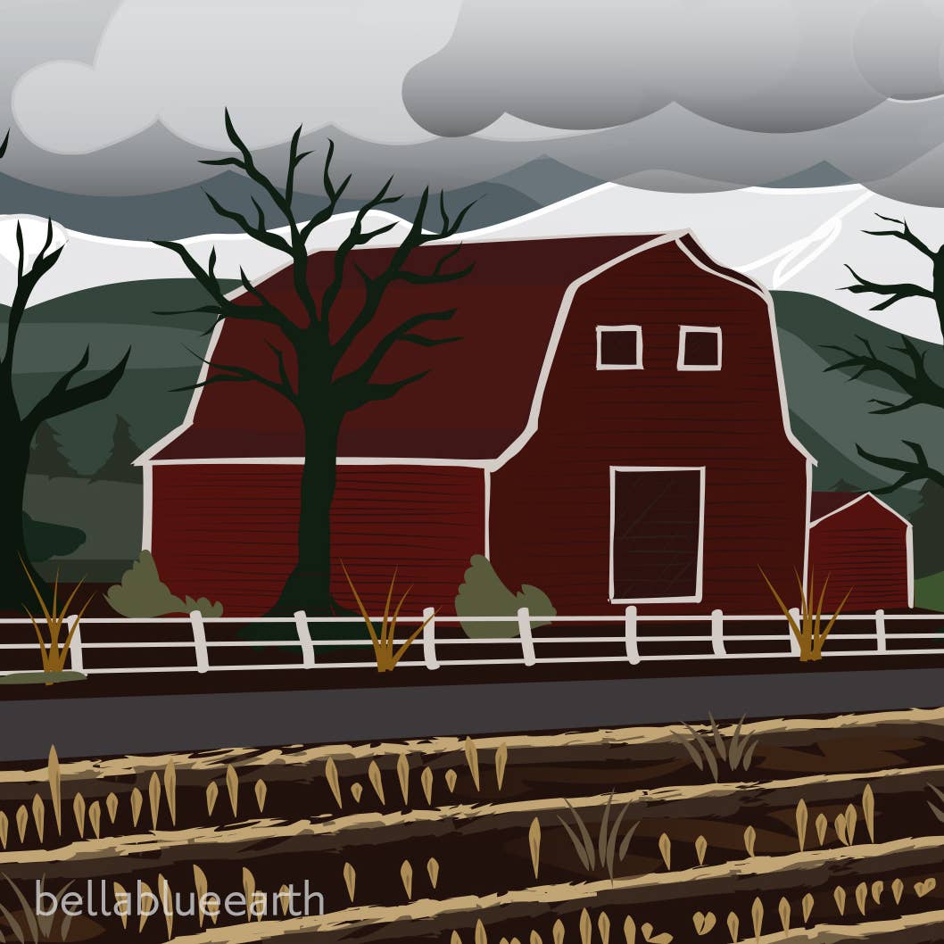 Bella Blue Designs - Wholesale Art Print - Poster Art Print - Bellingham Mud Swans, 12x18"3