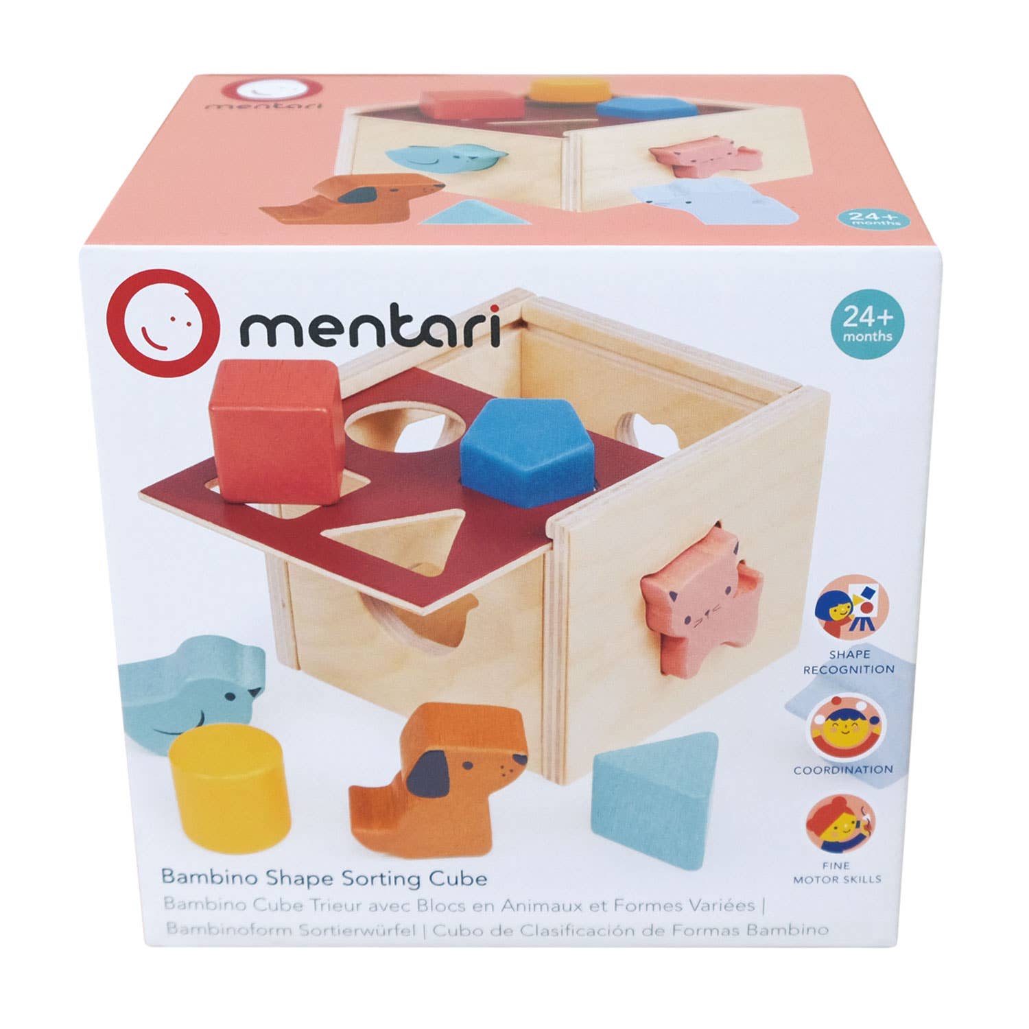 Mentari Toys - Wholesale Wood Toy - Kids - Bambino Shape Sorting Cube4