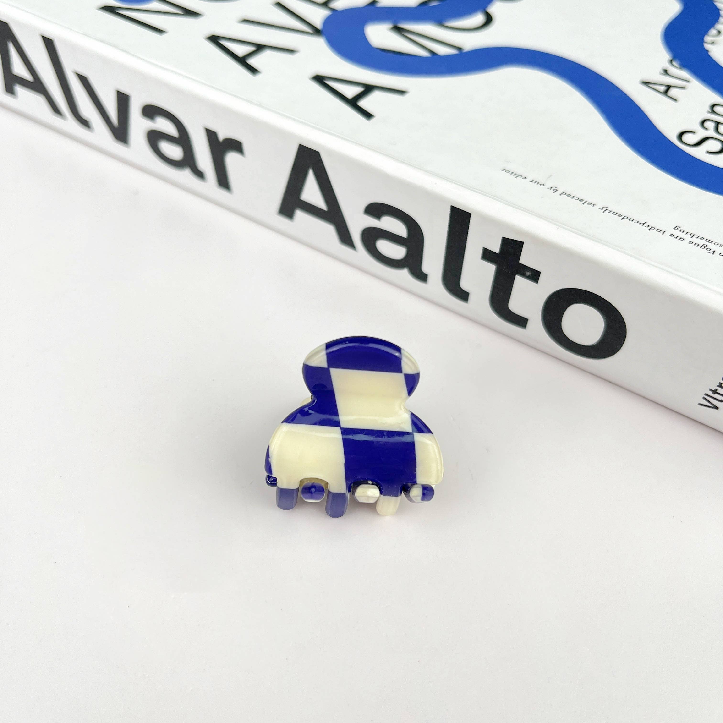 TheDivaSoap - Venta al por mayor Horquilla para el pelo - Mujer - Minipinza en forma de garra en forma de tablero de ajedrez5