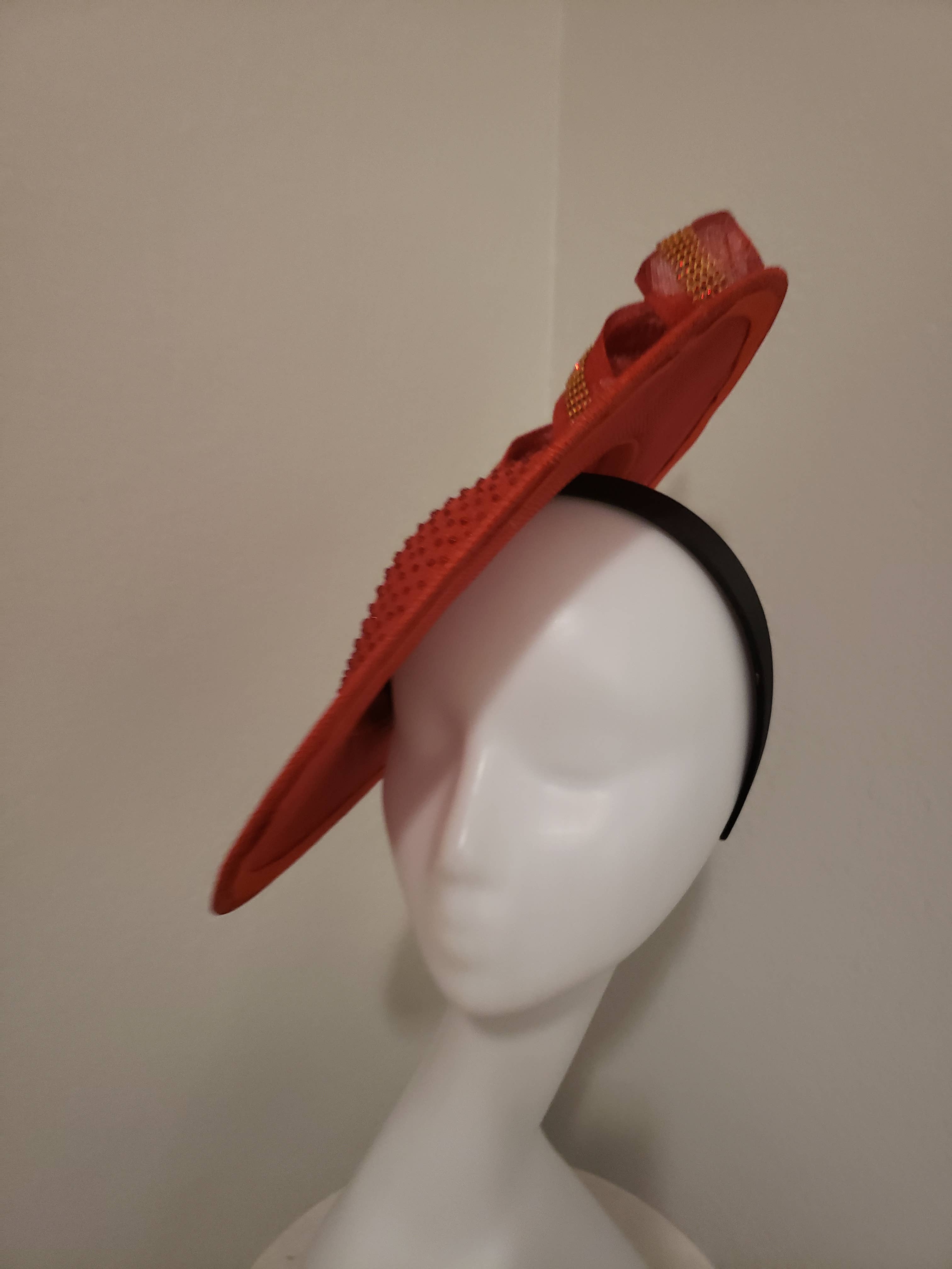Rehoboth Hats - Wholesale Fascinator Hat - Women's - Spiral Elegance Sinamay Fascinator3